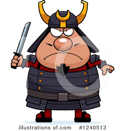 Samurai Warrior Clipart #1240513 by Cory Thoman