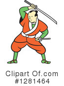Samurai Clipart #1281464 by patrimonio