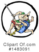 Samurai Clipart #1483091 by patrimonio