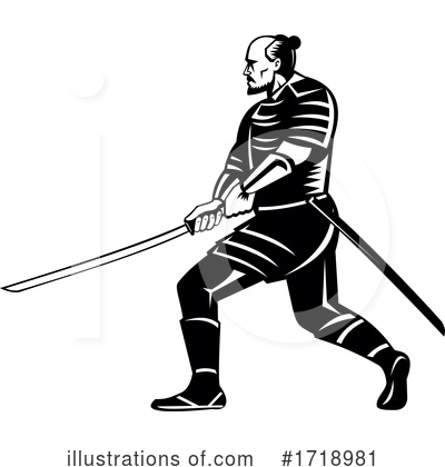 Samurai Warrior Clipart #1718981 by patrimonio