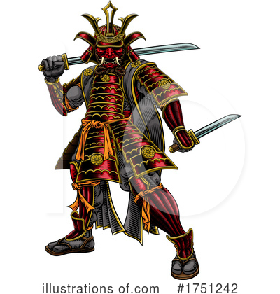 Samurai Clipart #1751242 by AtStockIllustration