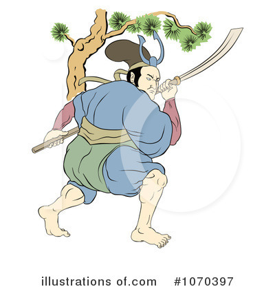 Samurai Warrior Clipart #1070397 by patrimonio