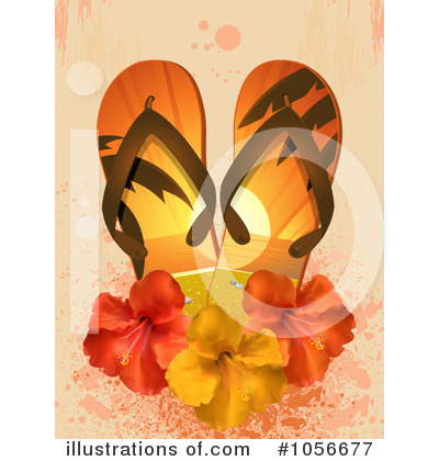 Royalty-Free (RF) Sandals Clipart Illustration by elaineitalia - Stock Sample #1056677