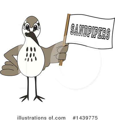 Sandpiper Mascot Clipart #1439775 by Mascot Junction