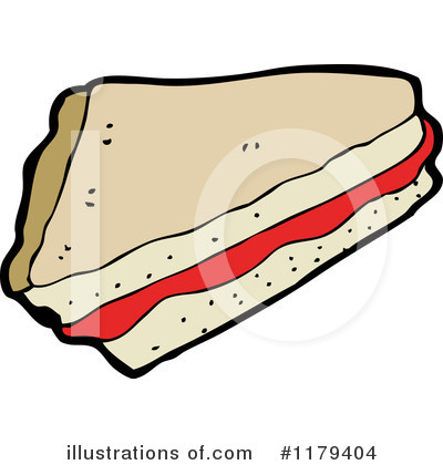 Royalty-Free (RF) Sandwich Clipart Illustration by lineartestpilot - Stock Sample #1179404
