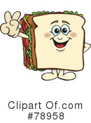 Sandwich Clipart #78958 by Dennis Holmes Designs