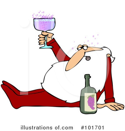 Royalty-Free (RF) Santa Clipart Illustration by djart - Stock Sample #101701