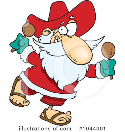 Royalty-Free (RF) Santa Clipart Illustration by toonaday - Stock Sample #1044001