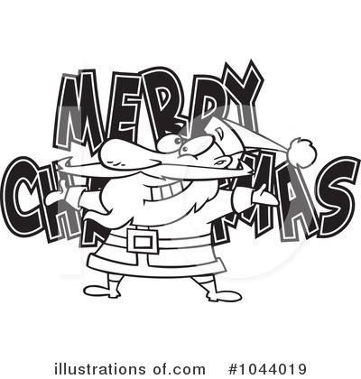 Royalty-Free (RF) Santa Clipart Illustration by toonaday - Stock Sample #1044019