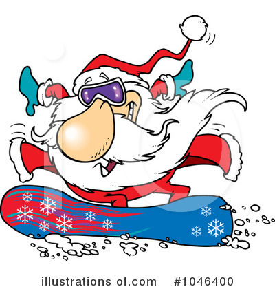 Snowboarding Clipart #1046400 by toonaday