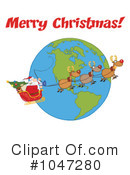 Santa Clipart #1047280 by Hit Toon