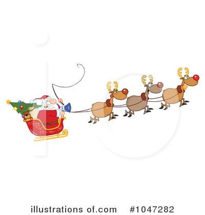 Royalty-Free (RF) Santa Clipart Illustration by Hit Toon - Stock Sample #1047282