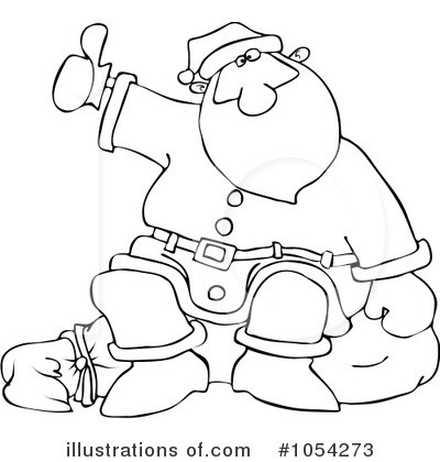 Royalty-Free (RF) Santa Clipart Illustration by djart - Stock Sample #1054273