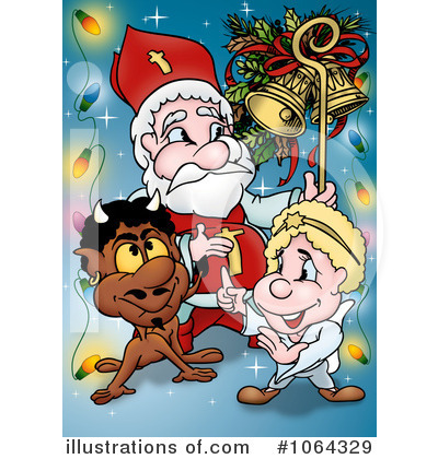 Royalty-Free (RF) Santa Clipart Illustration by dero - Stock Sample #1064329