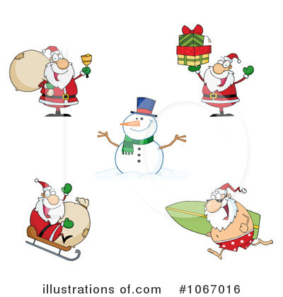 Royalty-Free (RF) Santa Clipart Illustration by Hit Toon - Stock Sample #1067016