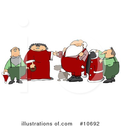 Royalty-Free (RF) Santa Clipart Illustration by djart - Stock Sample #10692
