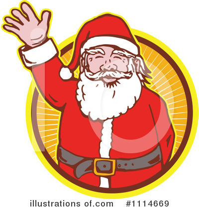 Royalty-Free (RF) Santa Clipart Illustration by patrimonio - Stock Sample #1114669