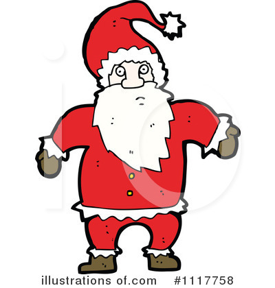 Royalty-Free (RF) Santa Clipart Illustration by lineartestpilot - Stock Sample #1117758