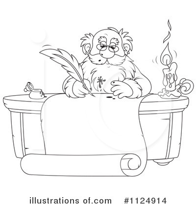 Coloring Page Clipart #1124914 by Alex Bannykh