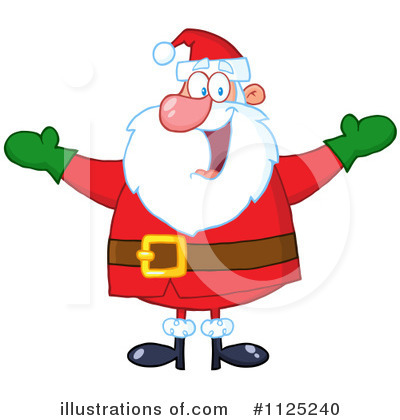 Santas Clipart #1125240 by Hit Toon