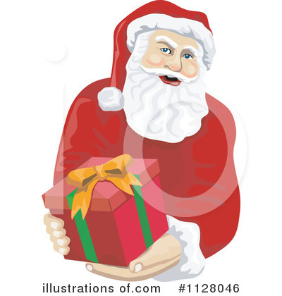 Royalty-Free (RF) Santa Clipart Illustration by patrimonio - Stock Sample #1128046