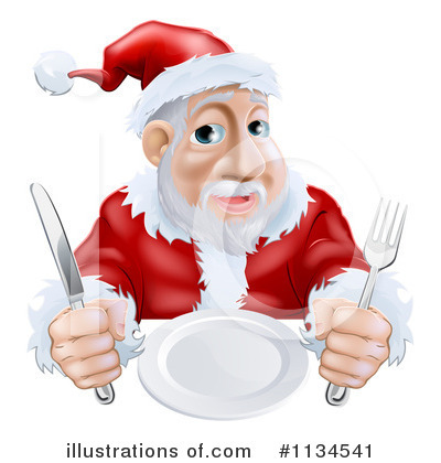 Royalty-Free (RF) Santa Clipart Illustration by AtStockIllustration - Stock Sample #1134541