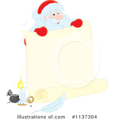 Royalty-Free (RF) Santa Clipart Illustration by Alex Bannykh - Stock Sample #1137304