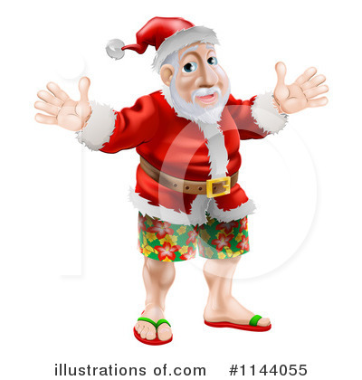 Royalty-Free (RF) Santa Clipart Illustration by AtStockIllustration - Stock Sample #1144055