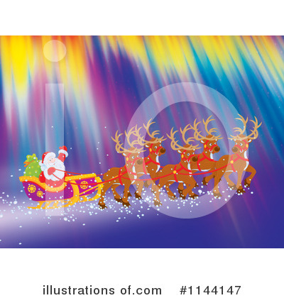 Royalty-Free (RF) Santa Clipart Illustration by Alex Bannykh - Stock Sample #1144147