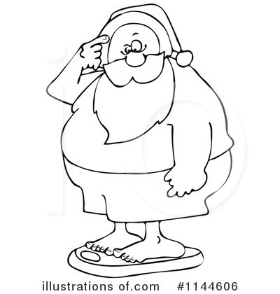 Royalty-Free (RF) Santa Clipart Illustration by djart - Stock Sample #1144606