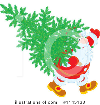 Royalty-Free (RF) Santa Clipart Illustration by Alex Bannykh - Stock Sample #1145138
