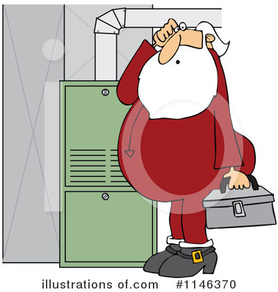 Royalty-Free (RF) Santa Clipart Illustration by djart - Stock Sample #1146370