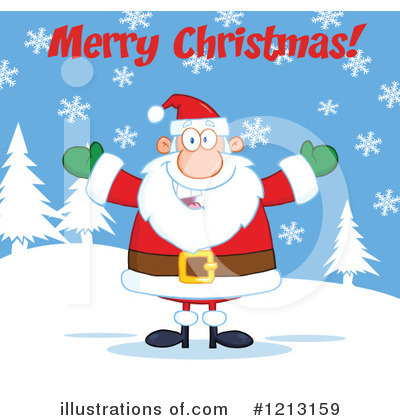 Royalty-Free (RF) Santa Clipart Illustration by Hit Toon - Stock Sample #1213159