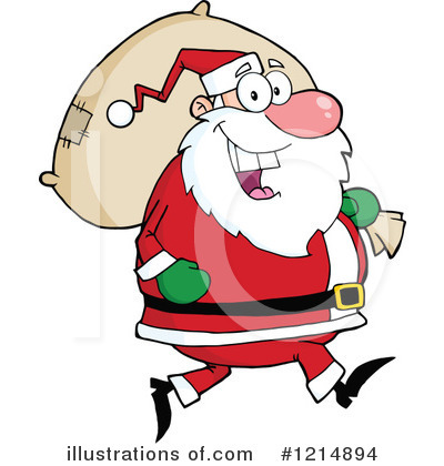 Royalty-Free (RF) Santa Clipart Illustration by Hit Toon - Stock Sample #1214894