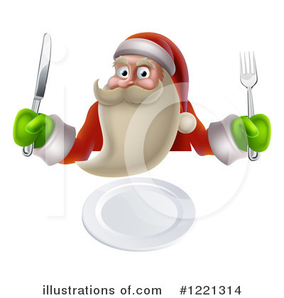 Royalty-Free (RF) Santa Clipart Illustration by AtStockIllustration - Stock Sample #1221314