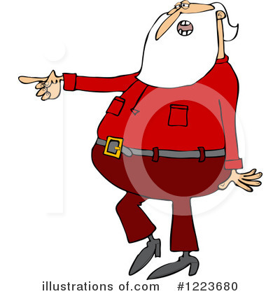 Royalty-Free (RF) Santa Clipart Illustration by djart - Stock Sample #1223680