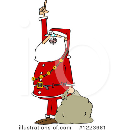 Royalty-Free (RF) Santa Clipart Illustration by djart - Stock Sample #1223681