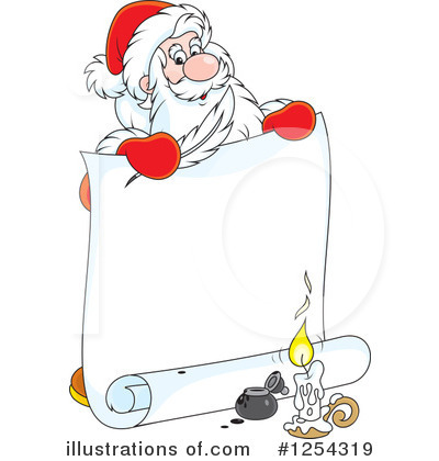 Royalty-Free (RF) Santa Clipart Illustration by Alex Bannykh - Stock Sample #1254319