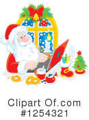 Santa Clipart #1254321 by Alex Bannykh