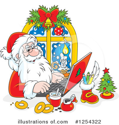 Royalty-Free (RF) Santa Clipart Illustration by Alex Bannykh - Stock Sample #1254322