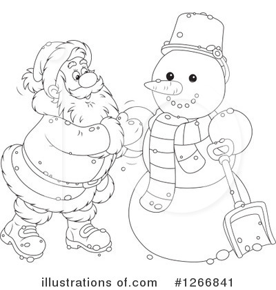 Royalty-Free (RF) Santa Clipart Illustration by Alex Bannykh - Stock Sample #1266841
