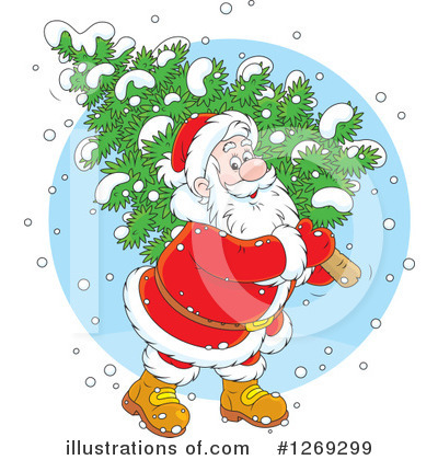 Royalty-Free (RF) Santa Clipart Illustration by Alex Bannykh - Stock Sample #1269299
