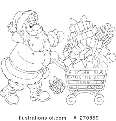 Royalty-Free (RF) Santa Clipart Illustration by Alex Bannykh - Stock Sample #1270859
