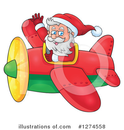 Royalty-Free (RF) Santa Clipart Illustration by visekart - Stock Sample #1274558