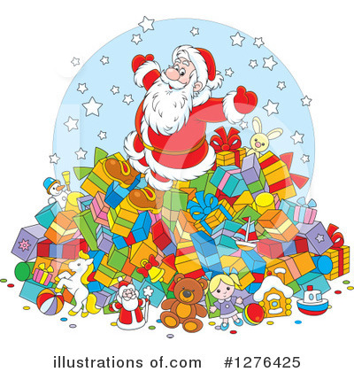 Royalty-Free (RF) Santa Clipart Illustration by Alex Bannykh - Stock Sample #1276425