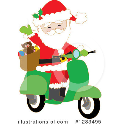 Royalty-Free (RF) Santa Clipart Illustration by Maria Bell - Stock Sample #1283495