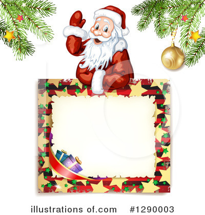 Royalty-Free (RF) Santa Clipart Illustration by merlinul - Stock Sample #1290003