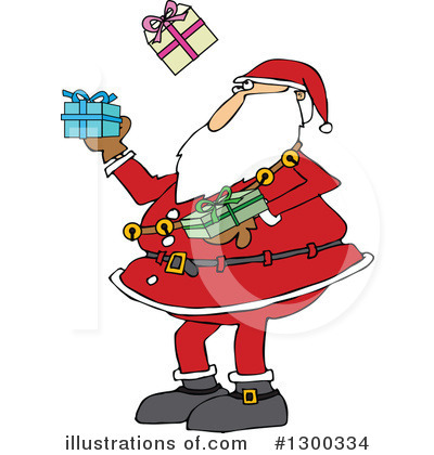 Royalty-Free (RF) Santa Clipart Illustration by djart - Stock Sample #1300334
