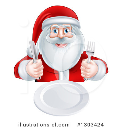 Santa Clipart #1303424 by AtStockIllustration