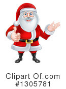 Santa Clipart #1305781 by AtStockIllustration